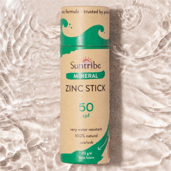 2026 Suntribe Organic Mineral Zinc Sun Stick SPF 50 STZS - Mint Green